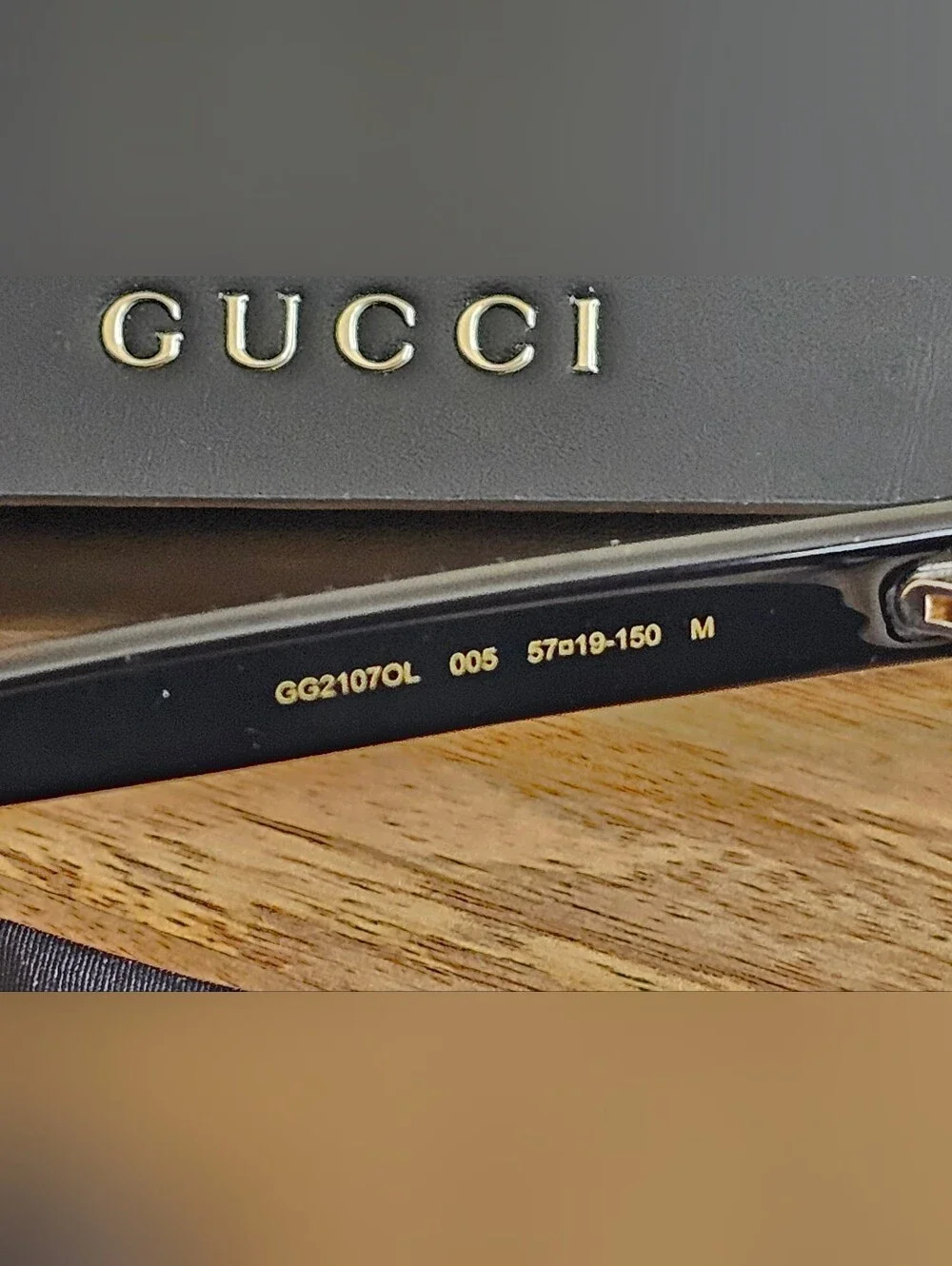 Gucci Men's Black Rectangular Optical Glasses